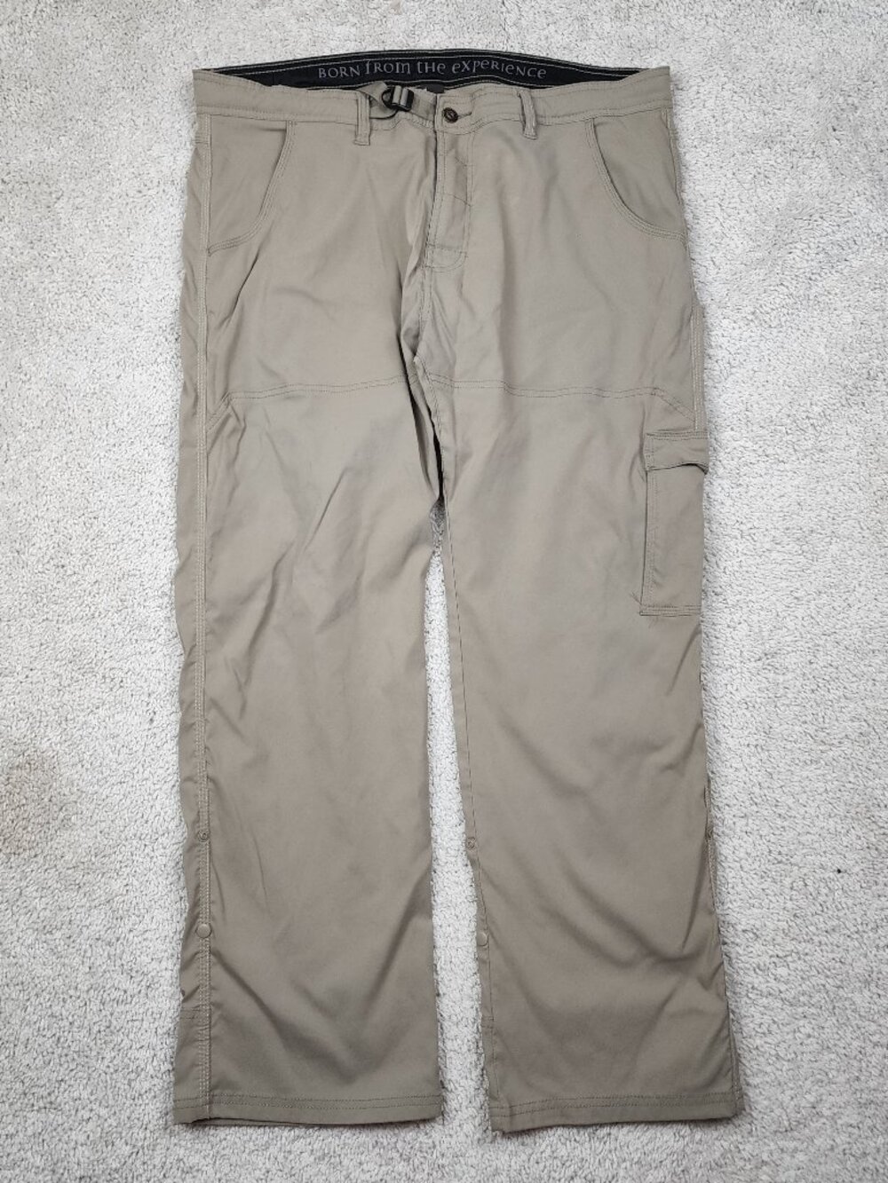 Prana Pants Mens 40x30 Brown Stretch Zion Regular Fit Cargo Stretch Hiking REI